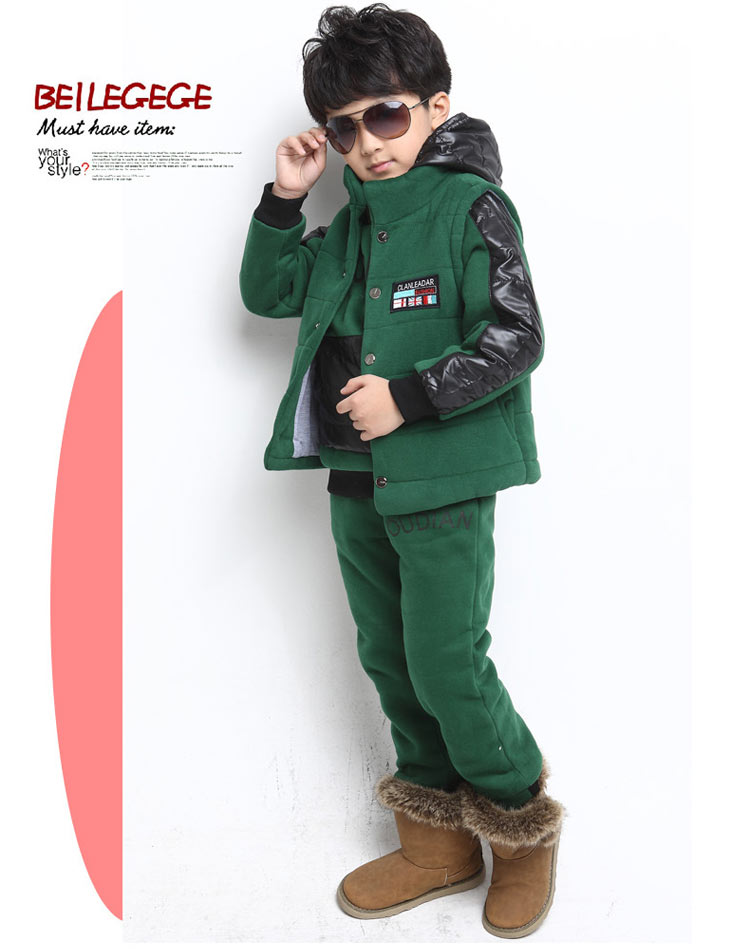 韩版<em>儿童抓绒马夹</em>双层加厚男童女童<em>抓绒</em>衣附合