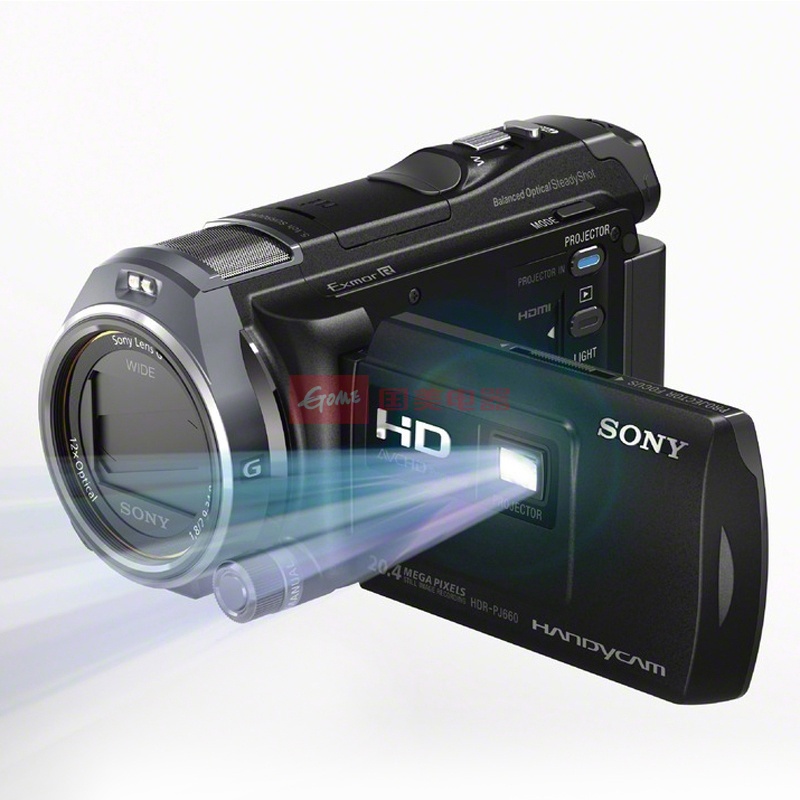 索尼(sony) hdr-pj660e 投影高清数码摄像机