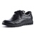 意大利老人头 商务经典系带男士内增高皮鞋99-1(黑色 39)