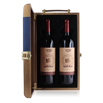 【派奇】威特马凯手提双支皮盒橡木桶红葡75