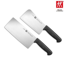 德国双立人 Enjoy不锈钢厨房刀具2件套装 菜刀 砍骨刀 38850-001