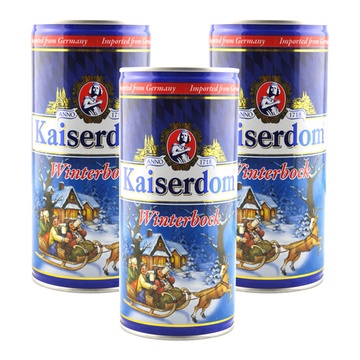 kaiserdom凯撒啤酒 勃克黄啤 1l*3