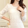 2013秋装新款新品 韩版女装优雅修身连衣裙L475 预售8月9号发货(白色 S)