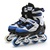 中性透气网布鞋面儿童直排套装滑轮鞋 ZQ-1028套装(黑蓝 39-42)第4张高清大图