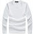 JSTFE2013秋季新款针织衫男修身韩版打底衫糖果色男款长袖T恤V领(白色 L)