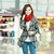 Mailljor 2013韩版女装秋冬季时尚气质大牌新款大衣显瘦外套8835(黑色 L)