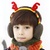 kocotree韩国男女儿童圣诞立体小麋鹿角护耳罩13072(黄色)