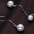 银生珍珠 【双儿】6-7mm 正圆强光 天然淡水珍珠耳环耳钉 正品第3张高清大图