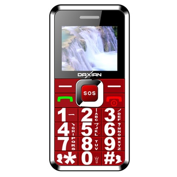 大显（Daxian）D189（2G/3G）老人手机 老年手机 超长待机 大字体大按键大音量老人手机 低辐射手机 GSM(红色)
 