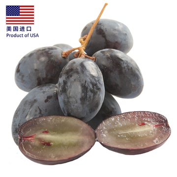 美国进口无籽黑提子 1000g 新鲜特级原产黑加