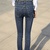 2014春夏新款韩版女式牛仔裤显瘦小脚裤(复古色 31)第2张高清大图
