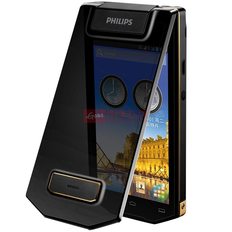 飞利浦(philips)t8566 移动3g(td-scdma)四核双卡 翻盖安卓智能手机