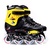 LABEDA五代V8溜冰鞋成人直排轮滑鞋成年人男女生旱冰鞋平花鞋开火平滑鞋(黑色 36)第3张高清大图