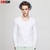 杰帝凡/JSTFE 新款韩版修身男式长袖T恤纯色V领打底衫长袖衫(军绿色 M)第3张高清大图