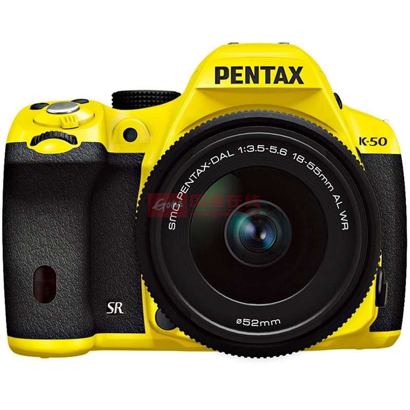 宾得pentaxk50dal1855mmwr防水套机宾得k50黄黑色宾得k50套餐一