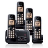 松下（Panasonic）电话机 TG33 无绳电话子母机 无线单机 中文 可答录 一拖三(黑色)