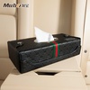 Mubo 牧宝澳帝斯 MXJ110 皮革纸巾盒车用方形抽纸盒(黑)