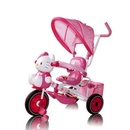 HelloKitty儿童卡通三轮车凯蒂猫手推车脚踏车伞车(粉色 凯蒂猫免充气香蕉轮)