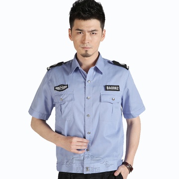 保安酒店巡逻物业小区保安短袖衬衣夏季保安衬