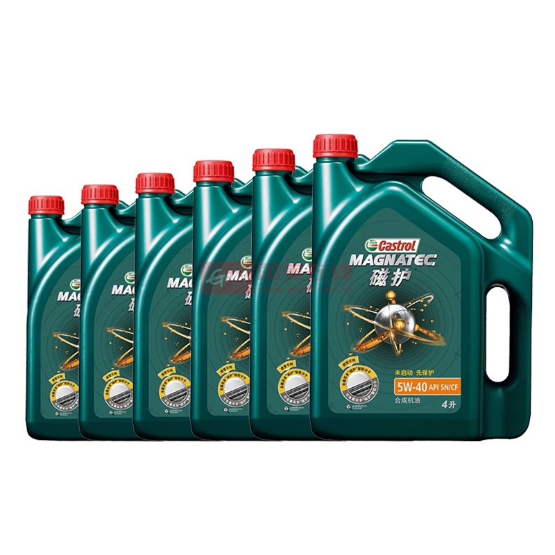 嘉实多 castrol 磁护机油 润滑油 5w-40 sn级 合成机油(4lx6瓶装)