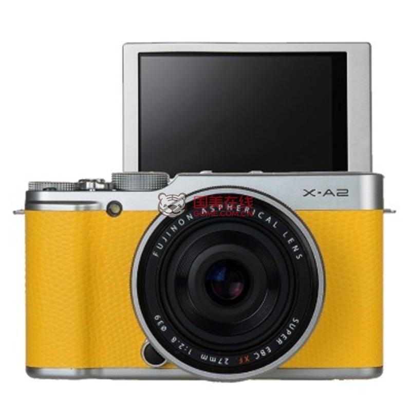 【富士X-A2单电\/微单相机XF27mm套机 黄色套