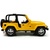 仿真合金越野车模 1：32吉普车 儿童回力玩具车 灯光音乐汽车模型(黄色)第3张高清大图