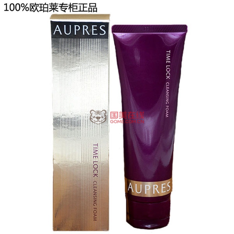 欧珀莱aupres 欧珀莱时光锁紧致塑颜洁面膏125g深层清洁泡沫洗面奶