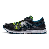 亚瑟士ASICS新款男鞋自然跑鞋  GEL-UNIFIRE超轻跑步鞋T432L-9099(黑色/蓝色 42.5)