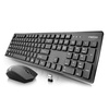 米徒C100SE无线鼠标键盘套装 超薄静音巧克力键鼠套件 节能带显示灯(黑色)