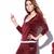天鹅绒运动套装女韩版新款时尚休闲服卫衣套装春秋运动套装女(枣红色 XL)第5张高清大图