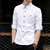春夏装 时尚简单纯色男装衬衣韩版修身长袖衬衫西装搭配款潮208(白色 M)
