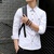 春夏装 时尚简单纯色男装衬衣韩版修身长袖衬衫西装搭配款潮208(白色 M)第4张高清大图