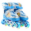 ENPEX乐士溜冰鞋MS170八轮全闪光轮滑鞋卡通旱冰鞋 PU轮可调尺码 送护具(蓝色L)