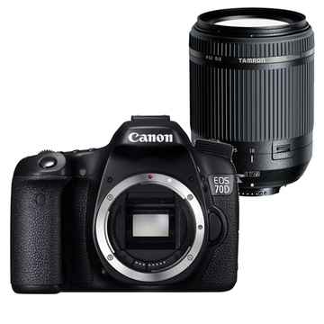 【佳能EOS 70D 腾龙18-200单反相机黑色套餐