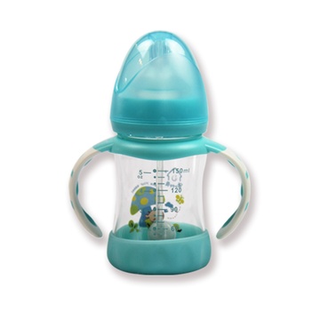 有贝(yoBB)感温防摔玻璃奶瓶150ML婴幼儿可