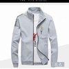 Adidasi阿迪达斯运动服男士三叶草休闲卫衣开衫长袖外套(灰色)
