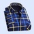 马尼亚袋鼠 男士保暖衬衫长袖加绒加厚秋冬季商务韩版格子衬衣男装(B830-加绒 XL-体重130)第2张高清大图