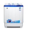 万爱XPB80-108S双桶洗衣机 8kg半自动洗衣机 小型迷你双缸洗衣机 家用脱水机(蓝色)