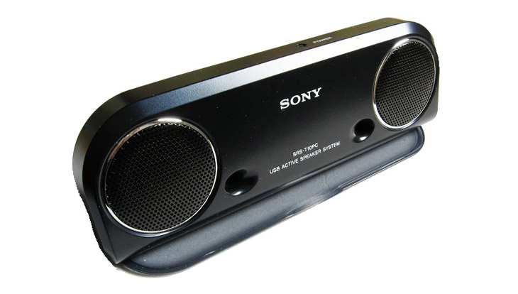 索尼(sony)srs-t10pc 2.0旅行音箱(黑色)