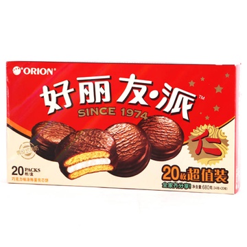 好丽友新巧克力派20枚680g