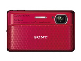 索尼（SONY）DSC-TX100数码相机（红色）（4G记忆棒）