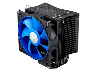 九州风神（DEEPCOOL）冰凌400黑玉至尊版CPU散热器（黑框蓝叶风扇）
