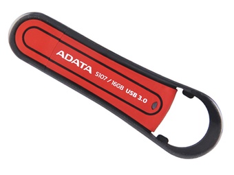威刚（ADATA）S107 USB3.0防水抗震U盘（红色）（16GB）