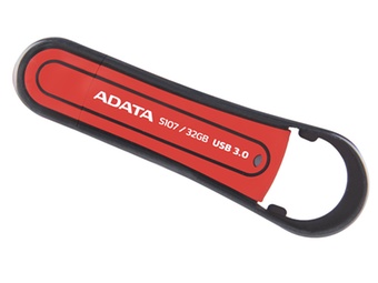 威刚（ADATA）S107 USB3.0防水抗震U盘（红色）（32GB）