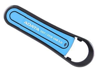 威刚（ADATA）S107 USB3.0防水抗震U盘（蓝色）（32GB）