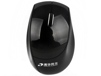 清华同方（THTF）AS402无线光电鼠标（灰黑色）