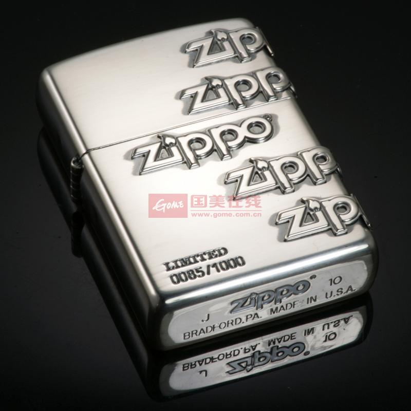 zippo打火機sc0294 三面環繞zippo標誌 鍍銀限量1000枚【圖片 價格