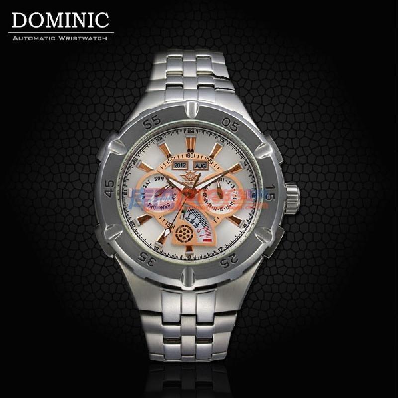 多米尼dominic动能储存能量显示全自动机械多功能手表年月日历手表