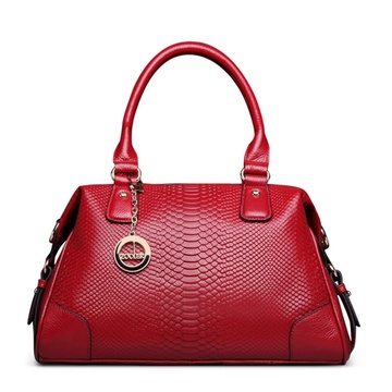 朱尔潮流女包新款女士皮包 时尚手提包 单肩包头层牛皮真皮包包(1321