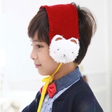 kocotree韩国男女儿童可爱立体玩偶耳套13100(红色小熊)